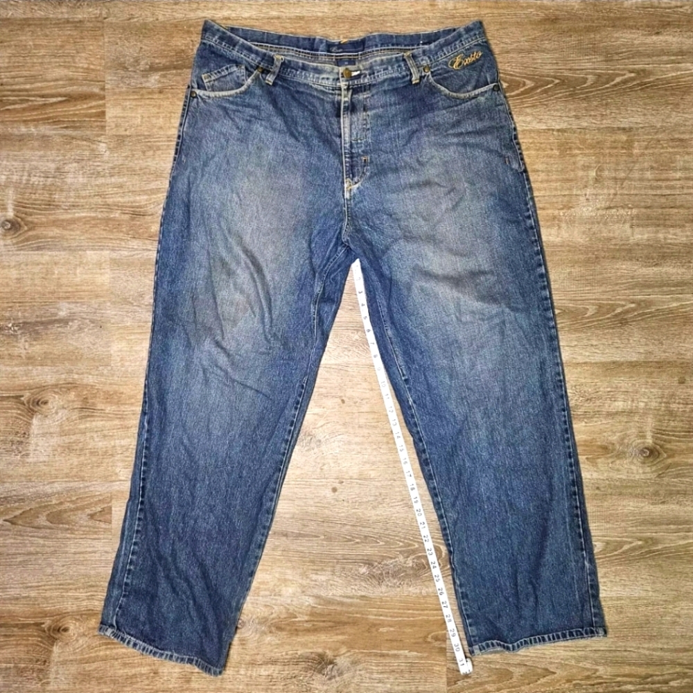 Exsto Jeans Blue 40 5th Pocket Baggy Y2K Hip Hop Loose